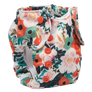 Smart Bottoms - Born Smart 2.0 newborn cloth diaper - Ginny - Orange poppy floral cloth diaper print - organic cotton newborn cloth diaper