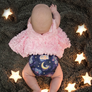 Smart Bottoms - Dream Diaper 2.0 cloth diaper - Baby of Mine print cloth diaper -  Organic cotton cloth diaper - cute elephants with mouse and moon print cloth diaper