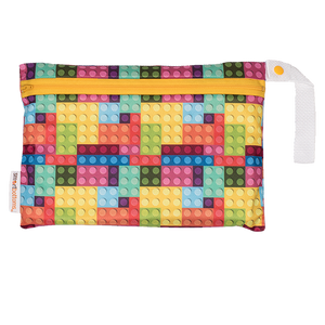 smart bottoms - mesh small bag - blocks print - multicolored blocks mesh bag 