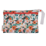 Smart Bottoms - Small Wet Bag - Ginny print - orange poppy floral print waterproof cloth diaper bag
