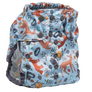 Smart Bottoms - Too Smart cloth diaper cover - all natural cloth diaper - Forest Friends print - blue with forest animals cloth diaper cover print