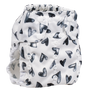Smart Bottoms - Too Smart cloth diaper cover - all natural cloth diaper - Nurture print - black and white hearts cloth diaper cover print