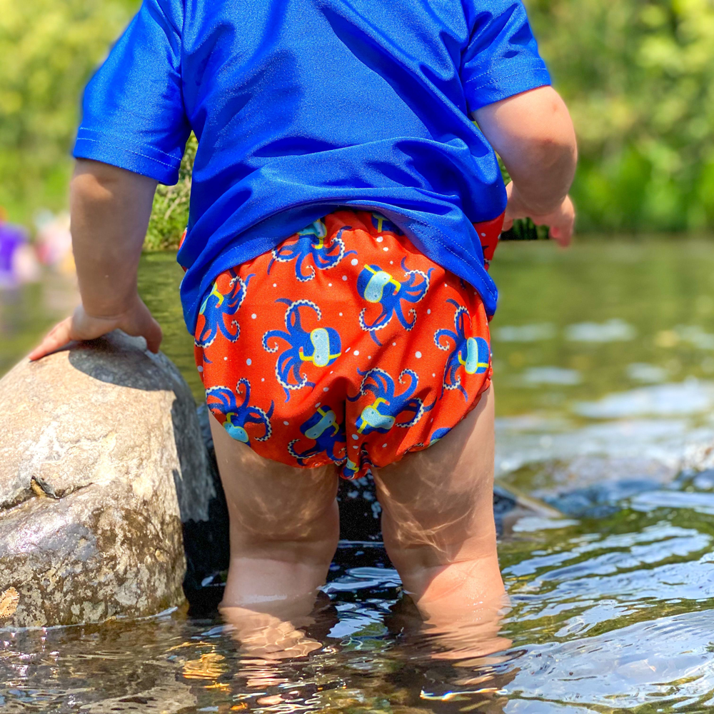 Smart Bottoms' Lil' Swimmers Reusable Swim Diaper - Make a Splash