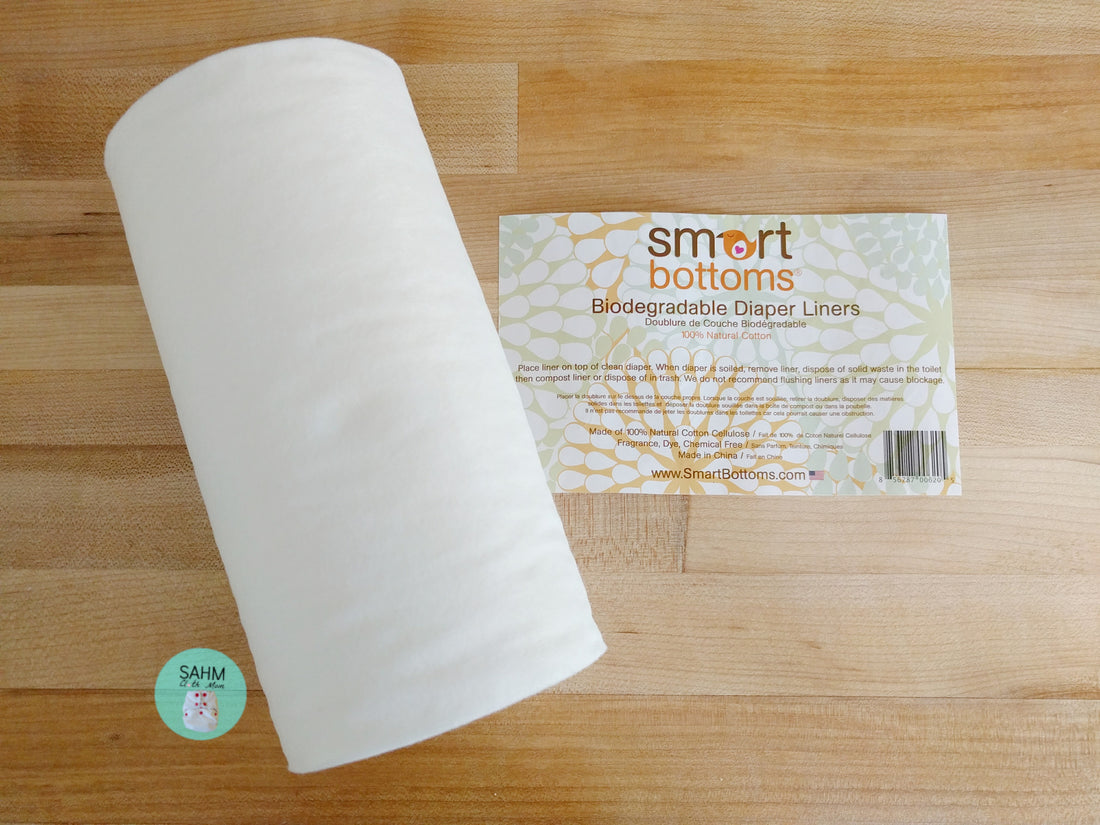 Smart Bottoms biodegradable cloth diaper liners