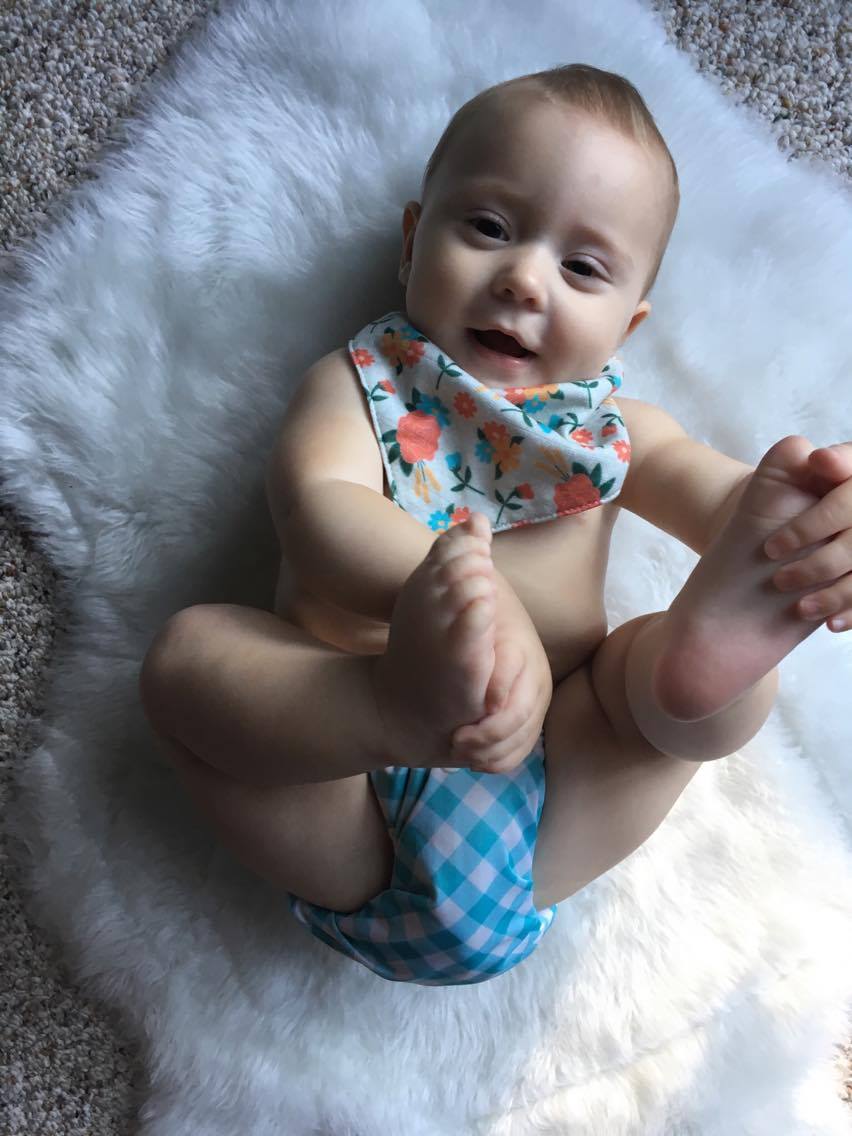100% organic cotton, all natural, made in the USA cloth diaper