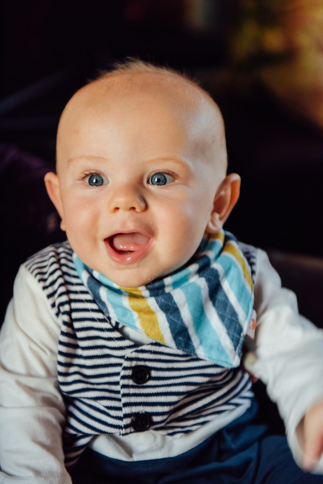 Smart Bottoms Children's Bandana bibs are fashionable, stylish, soft, and absorbent  