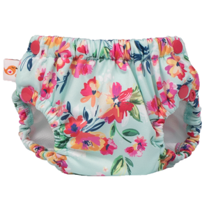 Swim Diaper - Aqua Floral