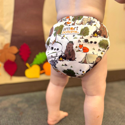 Dream Diaper 3.0 Natural Fiber Pocket Diaper - Happy Camper