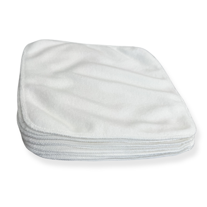 Reusable Bamboo & Cotton Cloth Wipes 10pk