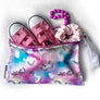 Smart Bottoms - Small Wet Bag - Chasing Rainbows print - cute rainbows and unicorns print waterproof cloth diaper bag