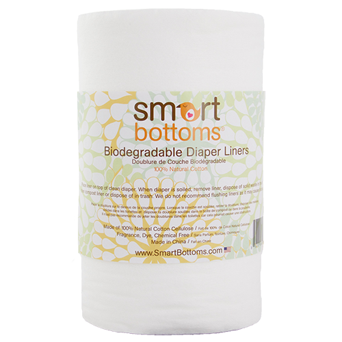 smart bottoms - biodegradable cloth diaper liners - 100% natural cotton cloth diaper liners