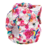 Smart Bottoms - Newborn Cloth Diaper - Shimmer hummingbirds and pink floral cloth diaper