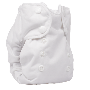 Smart Bottoms - Born Smart 2.0 cloth diaper - Newborn cloth diaper - White cloth diaper - Organic Cotton Newborn Cloth Diaper