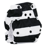 Smart Bottoms - Dream Diaper 2.0 cloth diaper - Manhattan print cloth diaper -  Organic cotton cloth diaper - black and white stripe cloth diaper