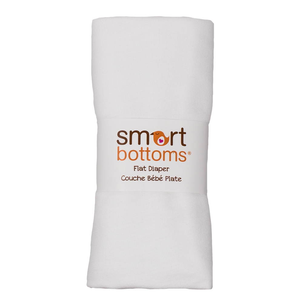 Smart Bottoms - Flat Diaper - hemp viscose and organic cotton fleece diaper - cotton diaper