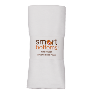Smart Bottoms - Flat Diaper - hemp viscose and organic cotton fleece diaper - cotton diaper