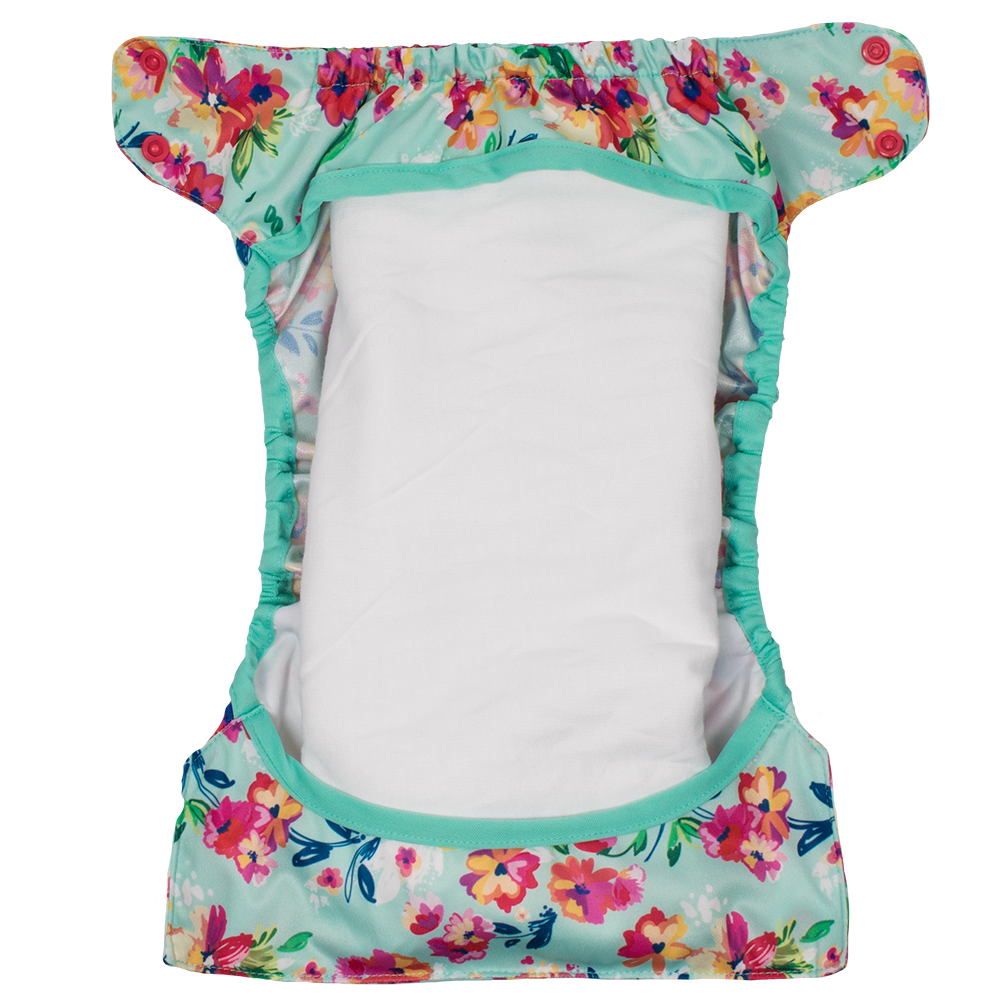 Smart Bottoms - Flat Diaper - hemp viscose and organic cotton fleece diaper - cotton diaper