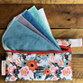 Smart Bottoms - Mini Wet Bag - Ginny Print - waterproof bag - Orange poppy floral print bag 