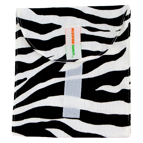 Smart Bottoms - Reusable Sandwich Bag - Zebra print sandwich bag 
