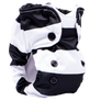 Smart Bottoms - Born Smart Newborn Diaper - Organic cloth diaper - Manhattan black and white newborn cloth diaper 