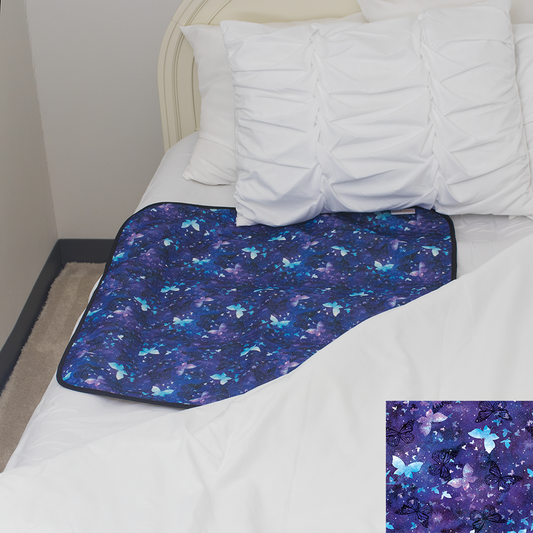 Smart Bottoms - mattress pad - Little Wings - blue butterflies potty training pad