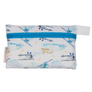 Smart Bottoms - Mini Wet Bag - First Flight Print - waterproof bag - Vintage airplane print 