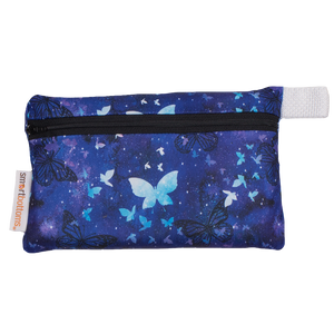 Smart Bottoms - mini wet bag - Little Wings - blue butterflies waterproof accessory bag