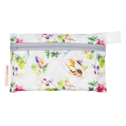 Smart Bottoms - Mini Wet Bag - Tea Party Print - waterproof bag - English tea time print waterproof bag 