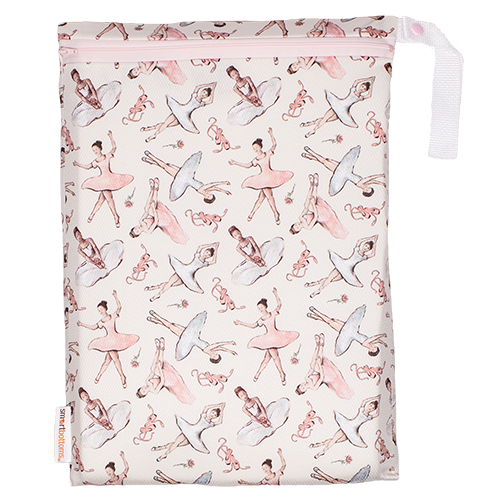 Smart Bottoms - On the Go Mesh Bag - Little Dancers - Ballet mesh bag - Ballerina print - Cloth diaper bag