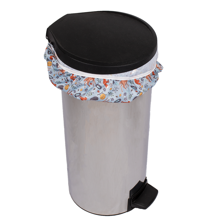 Smart Bottoms - Pail Liner - Diaper pail liner - Forest Friends - cloth diaper storage - Reusable garbage can bag liner