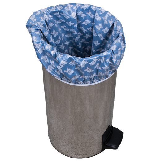 Smart Bottoms - Pail Liner - Bulldog Diaper pail liner - Sir Winston - cloth diaper storage - Reusable garbage can liner bag