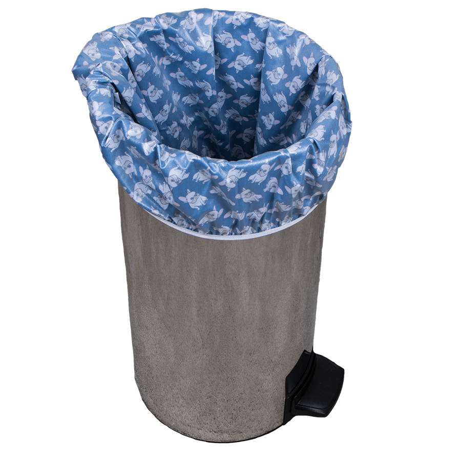 Smart Bottoms - Pail Liner - Bulldog Diaper pail liner - Sir Winston - cloth diaper storage - Reusable garbage can liner bag