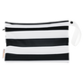 Smart Bottoms - Small Wet Bag - Manhattan print - black and white stripe print waterproof cloth diaper bag