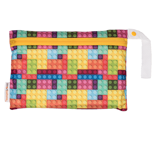 smart bottoms - mesh small bag - blocks print - multicolored blocks mesh bag 