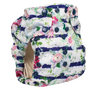 Smart Bottoms - Smart One 3.1 -  Belle Blossom - Floral with blue stripe newborn cloth diaper