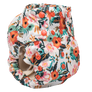 Smart Bottoms - Smart One 3.1 cloth diaper - all natural cloth diaper - Ginny print - Orange poppy floral cloth diaper print 