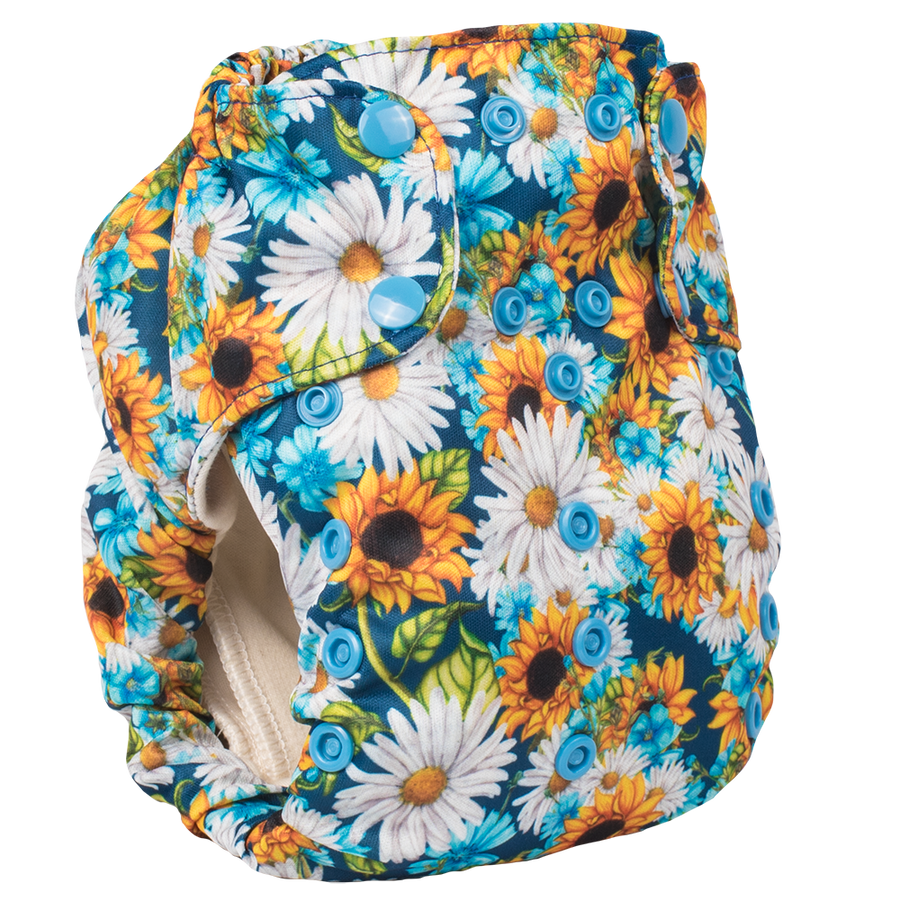 Smart Bottoms - Smart One 3.1 - Cloth diaper - Sunflower print cloth diaper