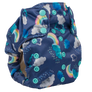 Smart Bottoms - Smart One 3.1 cloth diaper - all natural cloth diaper - Over the Rainbow print - cute clouds and rainbows cloth diaper print 