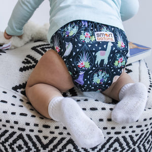 Smart Bottoms - Smart One 3.1 cloth diaper - Llama and succulent print cloth diaper - 