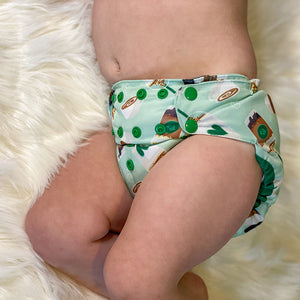 Smart Bottoms Cloth Diapers - Too Smart Diaper Cover - Daily Grind - Coffee diaper cover print