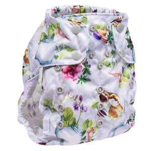 Smart Bottoms Cloth Diapers - Too Smart Diaper Cover - Tea Party - Tea time diaper cover print