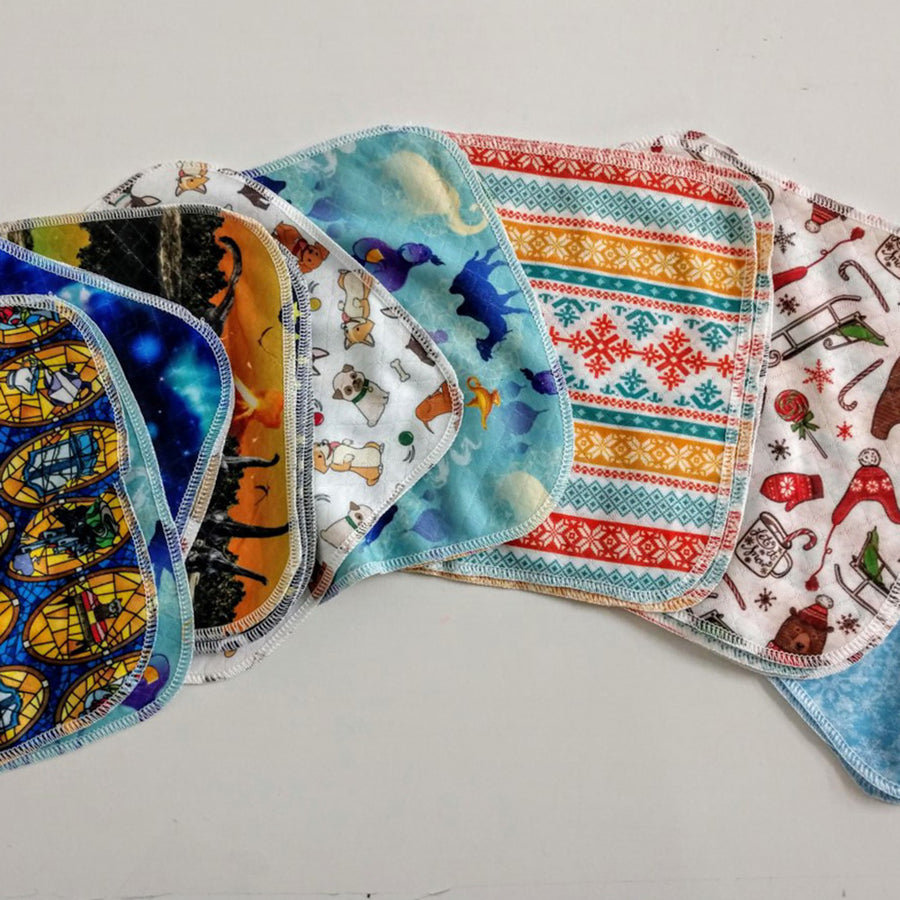 Assorted Cloth Wipes - Prints